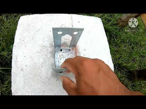 Video: ¿Cómo se fija un poste 4x4 a un muelle de hormigón?