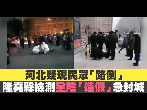 河北疑现民众“路倒”隆尧县检测全阴“造假”急封城