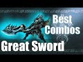 Monster Hunter World [MHW] - The BEST Great Sword Combos (Guide)