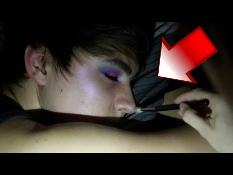 makeup-prank-on-sleeping-roommate!!-w/-my-girlfriend!