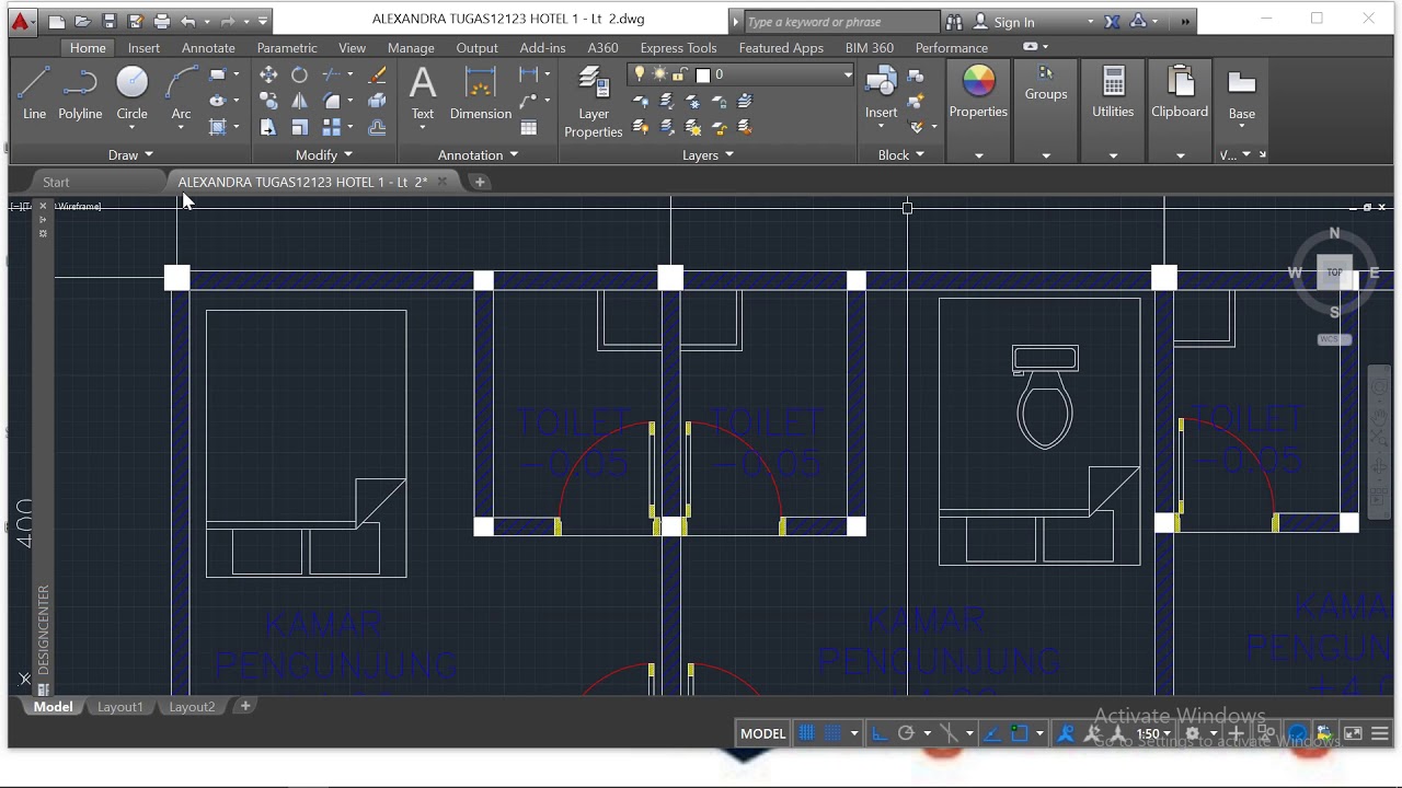  Cara  menambahkan Gambar  Objek di  autocad  secara detail 