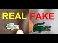 Real vs. fake Lacoste. How to spot fake Lacoste polo shirt.