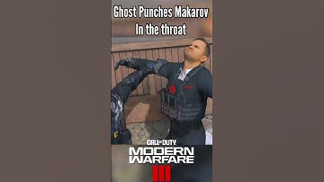 Ghost MWIII Finishing Move on Makarov  👻