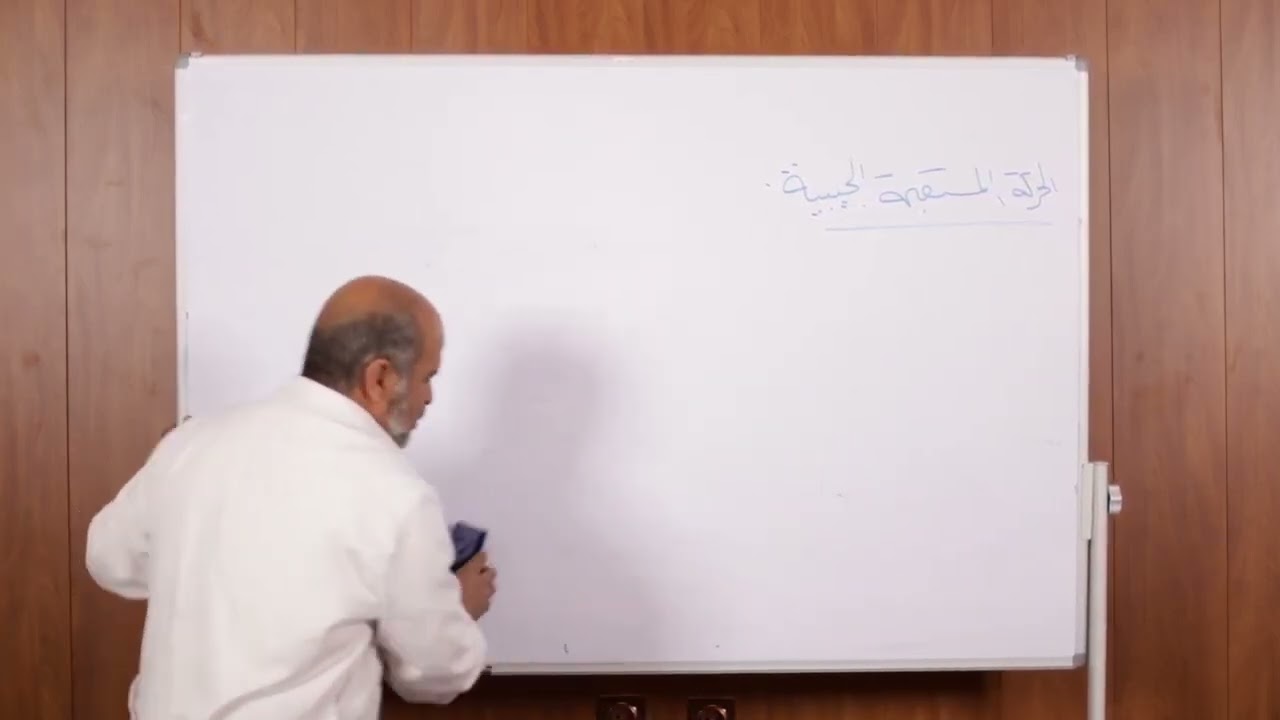 درس حركيات النقطة المادية (الحركة المستقيمة الجيبية 1 ) مقياس الميكانيك 01 (الفيديو 13)