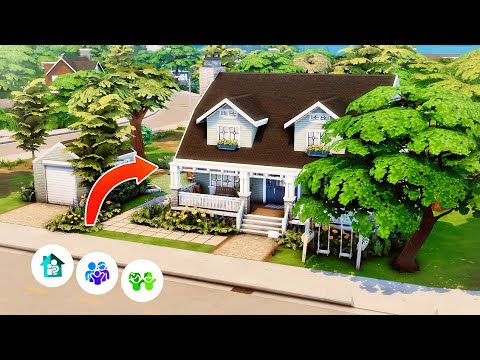 🏡🌳 Building a San Sequoia Family Home with limited packs! 👨‍👩‍👧‍👦🌲 ...
