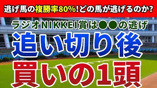 ラジオNIKKEI賞2022 追い切り後【買いの1頭】公開!直近5年は逃げ馬の複勝率驚異の80%!ラジオNIKKEI賞は2桁人気の大穴で大勝負!