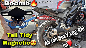 Yamaha R15V3 Tail Tidy Installing❤️/ Sexy lag rhi ha ab bike😍/@shonastuntz#viral #r15v3 #trending