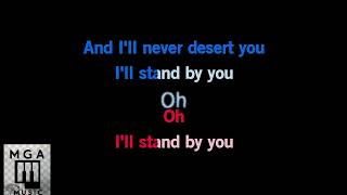 I'll Stand By You (karaoke) Josh Groban and Helene Fischer