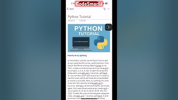 NumPy Array Splitting #shorts #shortsfeed #shortsviral #shortsvideo #youtubeshorts #ai #ml #python