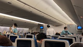 13 Hour Korean Air Boeing 777300ER Economy Excellence in Flight Experience Incheon to New York JFK