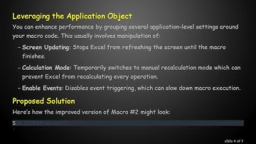 Optimizing Your VBA Code in Excel: Tips for Speed and Efficiency