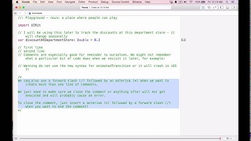 Learn IOS 9 / Swift 2 With Mike Sturt - Lecture 7