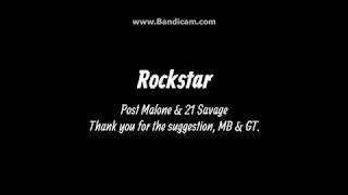 lyrics to rockstar clean version