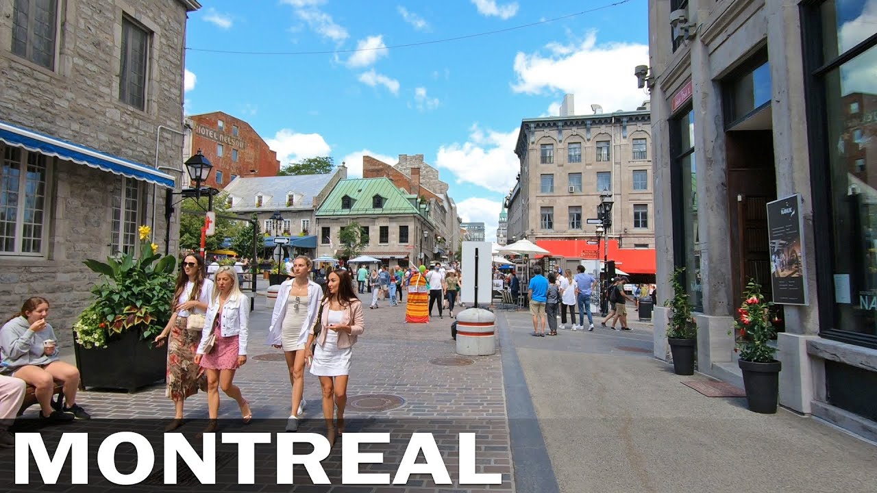 Walking in Old Montreal, Canada - Saturday Afternoon Walk - Summer 2021 ...