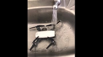 Crashed DJI Spark drone into the Onkaparinga River