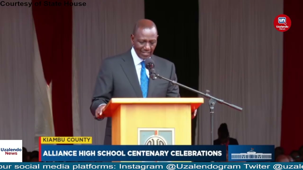 President Ruto's Speech at Alliance High School During the Alliance Centenary Celebration -FULL