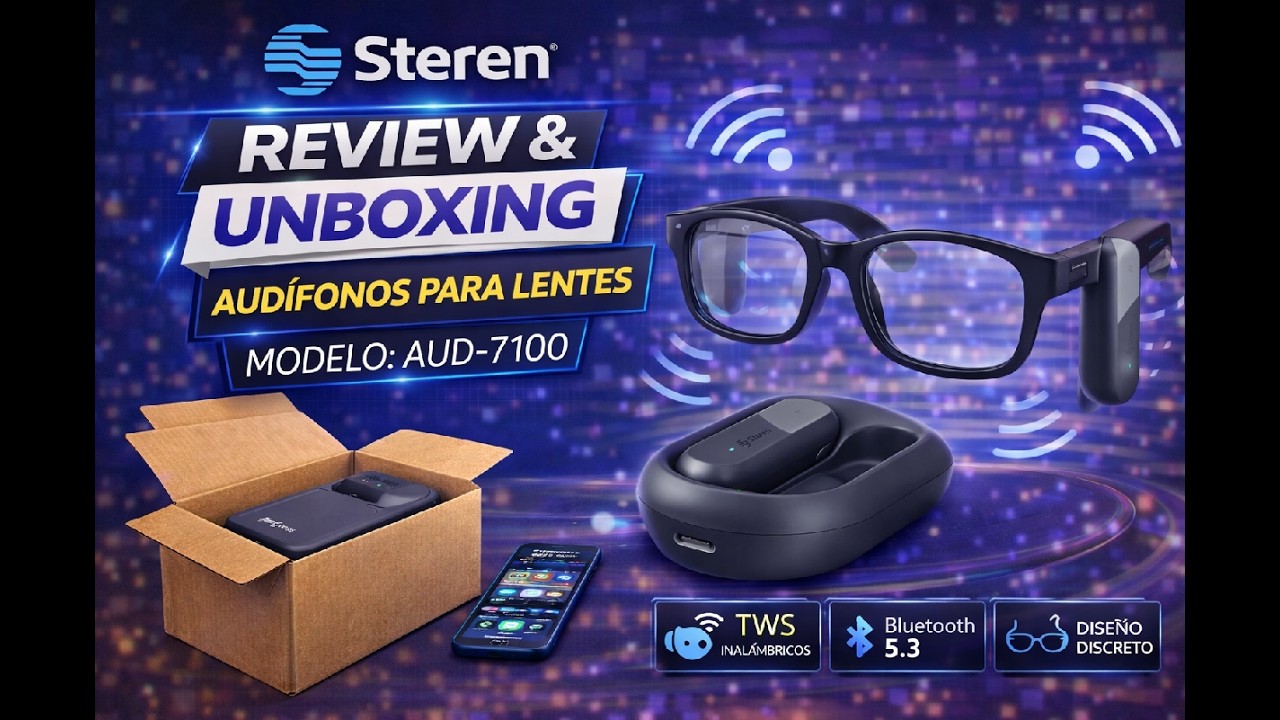 Miniatura de la reseña Steren AUD-7100 Audífonos Bluetooth Para Lentes | Reseña