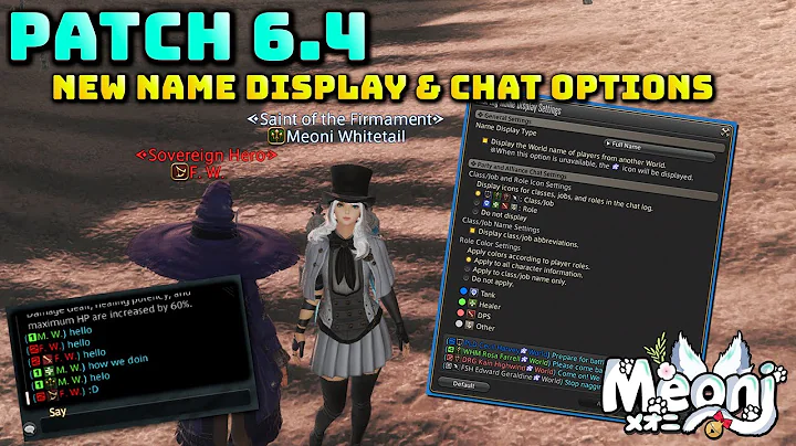 Exciting Updates for FFXIV: Enhanced Display & Chat!