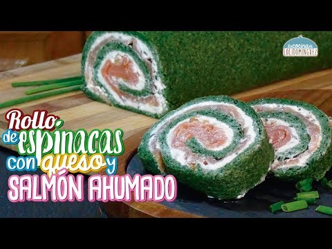 Video: Roll Con Requesón, Espinacas Y Salmón