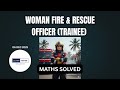 Women Fire and rescue officer Maths #psc #kpsc #maths #key #answerkey #simple #Women#Fire#and#rescue
