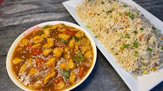 Egg Fried Rice With Manchurian Easy Recipe | Chinese Food | Easy to make