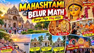 Belur Math Mahashtami Vlog 2026 🙏 | Maa Durga Puja, Bhog Prasad & Ganga Ghat