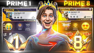 TRANSFORMING MY ID 🔥 INTO PRIME LEVEL 8 💀 | SOLO TOURNAMENT GAMEPLAY | EP-1