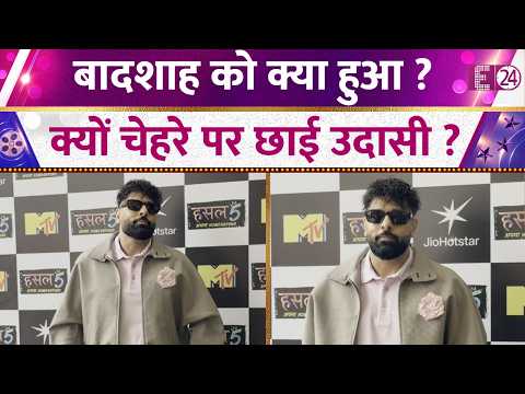 Rapper Badshah poses for the cameras... but his somber look leaves fans worried