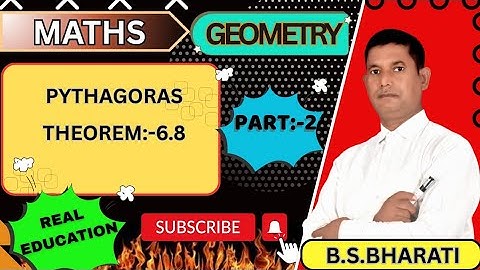 #pythagoras_theorem #Theorem #class 10th# chapter 6.8 #BY :- B.S BHARTI SIR @AlgebraSir