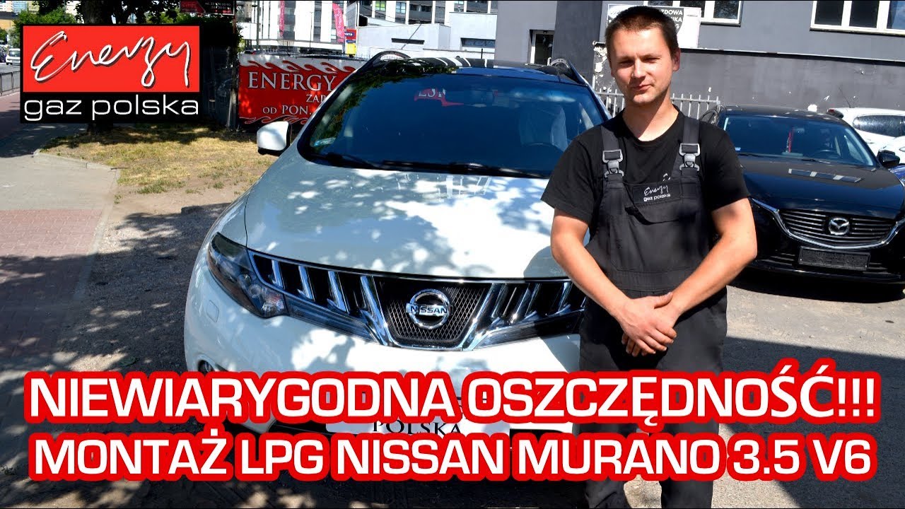 Montaż Lpg Nissan Murano 3.5 V6 256Km 2008R W Energy Gaz Polska Na Auto Gaz Brc Sq P&D - Youtube