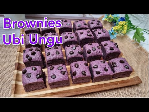 Resep Brownies Ubi Ungu Panggang