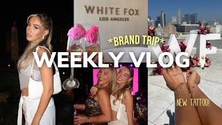 WEEKLY VLOG ❥ brand trip in LA , dinners, private concerts & meeting new people!!  | TRAVEL VLOG