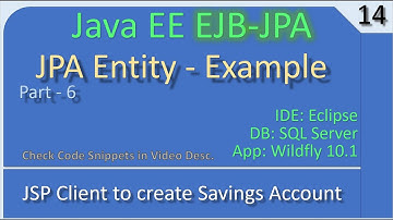 JPA Entity & EJB | Part 6 - EJB JPA Client JSP | JavaEE EJB JPA Tutorials #14