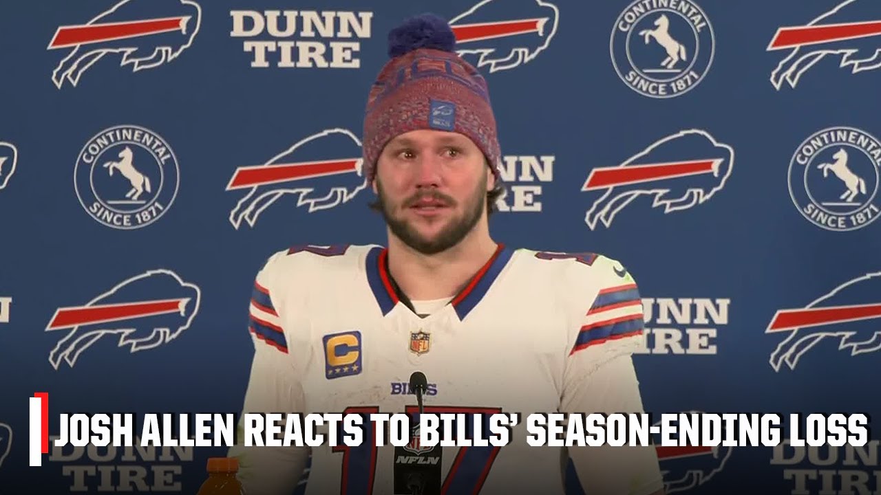 Josh Allen reacts to Bills' season-ending loss: 'Feel like I let my teammates down' | NFL on ESPN