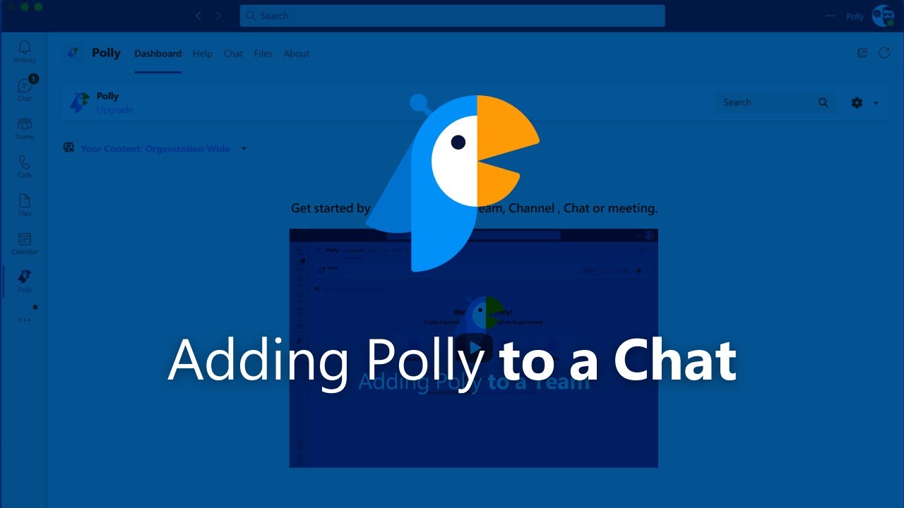Add Polly to Teams Chat