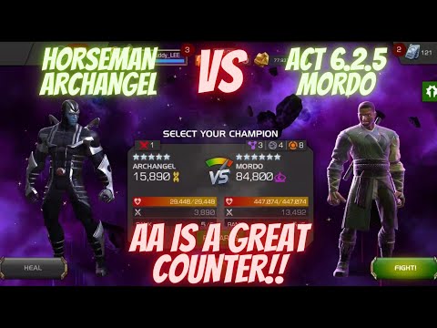 HORSEMAN Archangel VS 6.2.5 Mordo. AA is a GREAT COUNTER to this Pesky Fight!!!