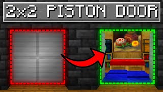 🦅 EASY 2x2 Piston Door Tutorial | Minecraft Bedrock 1.21!