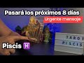 PISCIS | EN MENOS DE 9 DÍAS UNA CONVERSACIÓN ACLARATORIA PARECE QUE HAY UNA OPORTUNIDAD NUEVA MIRE 
