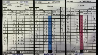 Fan Misconception When Scoring a Prizefight