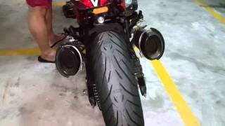 Kawasaki Z800 Twin Exhuast Pipe (sound awsome)