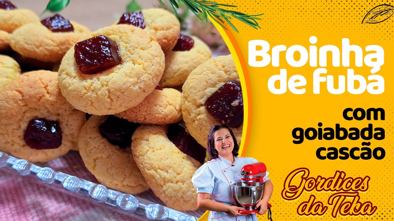 RECEITA  RÁPIDA DE BROINHA DE FUBÁ DE MILHO - IGUAL DE PADARIA!