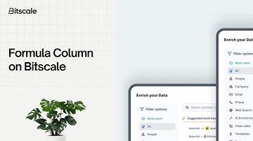 Formula Column on Bitscale | Lead Enrichment | Hyper-personalisation