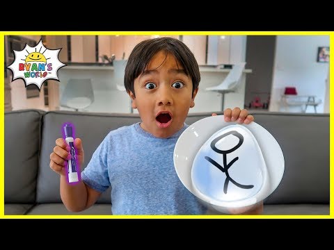 Easy DIY Science Experiment Drawing Float with Magic Marker Trick!!!!