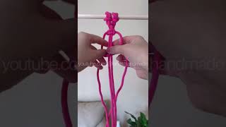 Macrame Basic Knot Tutorial for Beginners - Alternating Half Square Knot