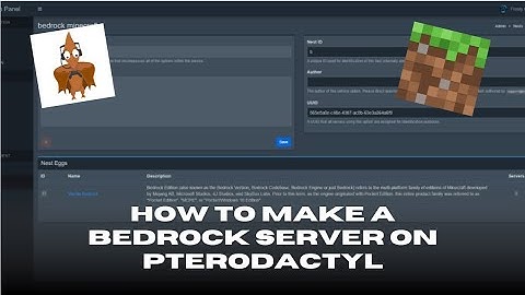 How to make a bedrock server on pterodactyl
