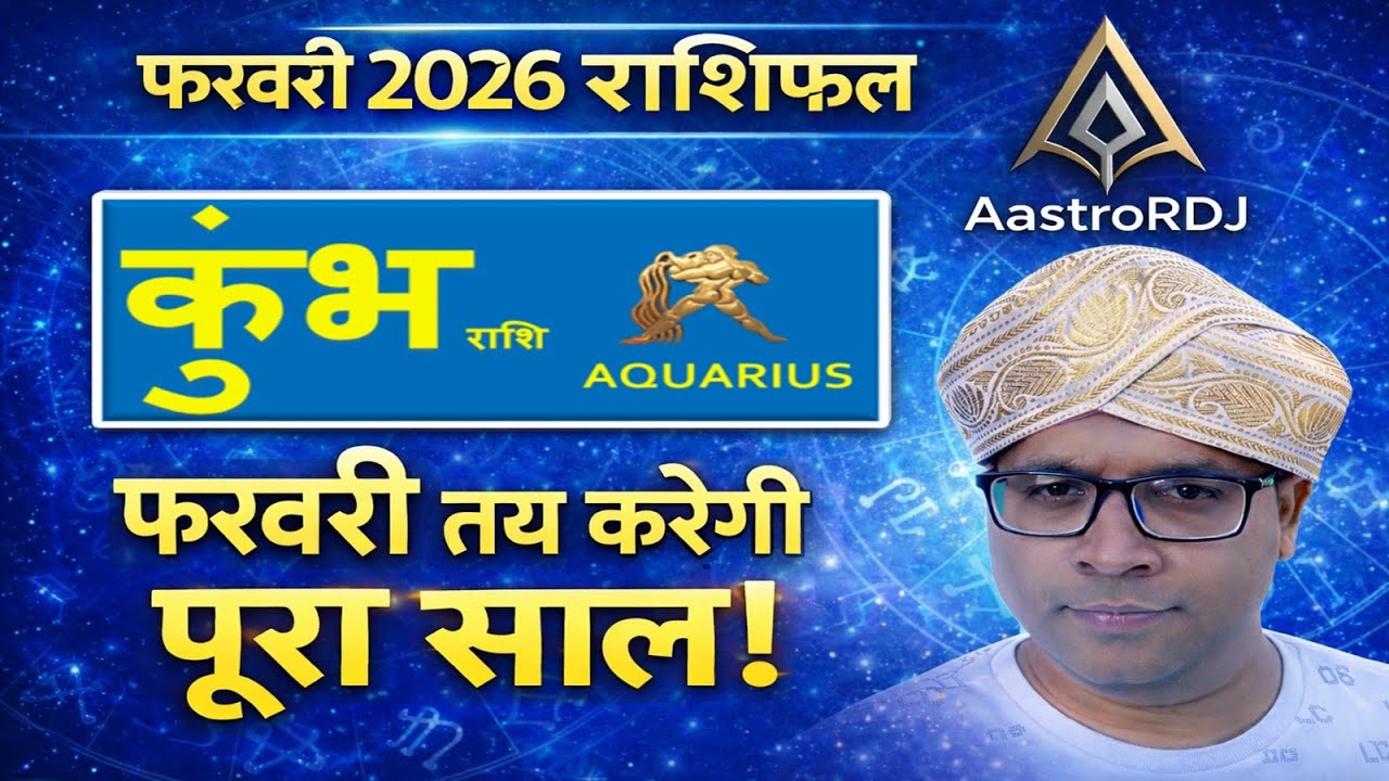 कुंभ राशि फरवरी 2026 राशिफल | फरवरी तय करेगी पूरा साल! | Aquarius Horoscope February 2026