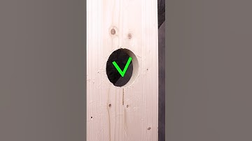 How easy it is to widen a hole with a wood crown! #shorts