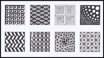 젠탱글 기초 패턴 그리기 5 / Zentangle  Patterns /  Zentangle art / Doodle Patterns