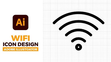 How to Design Wifi Icon in adobe illustrator Tutorial