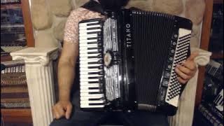 7609 - Black Titano Palmer Converter Virtuoso Piano Accordion LMMH 41 120 $3499